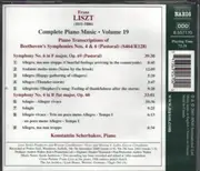 CD - Franz Liszt , Ludwig Van Beethoven , Konstantin Scherbakov - Complete Piano Music • Volume 19 - Symphonies Nos. 4 & 6 Pastoral (Piano Transcriptions)