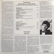 LP - Liszt / Tchaikovsky / Glinka / Rubinstein / Istvan Szeke - Paraphrases On Works By Russian Composers