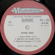 LP - Franz Liszt / Alfred Brendel - Sonate En Si Mineur - Sonate Dante - Rhapsodie Hongroise N° 11 - Bagatelle Sans Tonalité