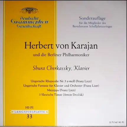 Franz Liszt / Antonín Dvořák - Ungarische Rhapsodie Nr. 5 / Ungarische Fantasie Für Klavier Und Orchester / Mazeppa / 3 Slawische
