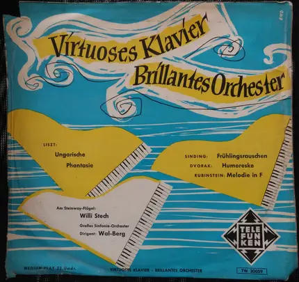 Liszt / Sinding / Dvorák / Rubinstein - Virtuoses Klavier - Brillantes Orchester