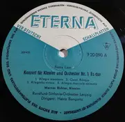 10'' - Liszt / R. Strauss - Konzert Für Klavier Und Orchester Nr. 1 Es-Dur / Burleske Für Klavier Und Orchester D-Moll