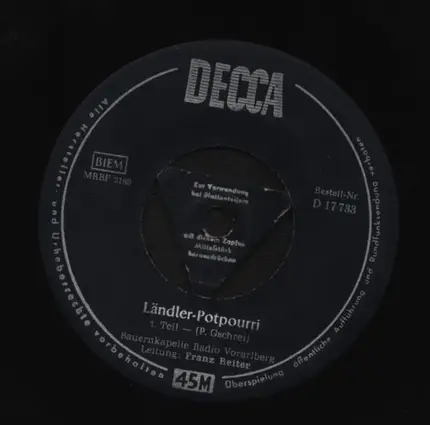 Franz Reiter - Ländler-Potpourri