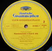 LP - Schubert (Pollini) - Wanderer-Fantasie / Klaviersonate A-moll D. 845 - Club edition