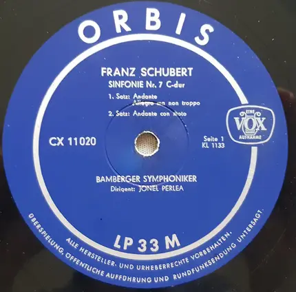 Schubert - Sinfonie Nr. 7 C-Dur
