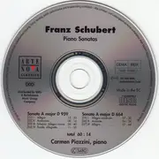 CD - Schubert / Carmen Piazzini - Piano Sonatas D 959 • D 664