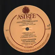 LP - Franz Schubert - Elisabeth Söderström , Paul Badura-Skoda - Goethe Lieder - Gatefold