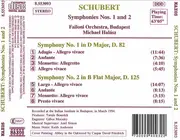 CD - Schubert - Symphonies Nos. 1 And 2