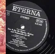LP - Schubert / Suk Trio - Klaviertrio B-dur Op.99 - Notturno Es-dur Op. 148