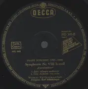 LP - Schubert - Die Unvollendete Symphonie Nr. 8 H-Moll  / Symphonie Nr. 2 B-Dur - Mono