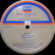 LP - Franz Schubert — András Schiff , Hagen Quartett , Alois Posch - Trout Quintet