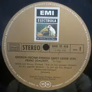 LP - Schubert - Dietrich Fischer-Dieskau Singt Lieder Von Franz Schubert - 8. Folge