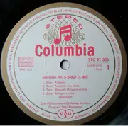 LP - Schubert - Otto Klemperer w/ Philharmonia Orchestra - 8.Sinfonie H-Moll 'Unvollendete' / 5.Sinfonie B-Dur