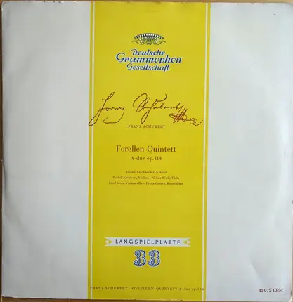 Franz Schubert , Adrian Aeschbacher ∙ Rudolf Koeckert ∙ Oskar Riedl ∙ Josef Merz ∙ Franz Ortner - Forellen-Quintett (A-dur Op. 114)
