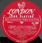 LP - Schubert / Gounod - Eine Kleine Trauermusik / Minuet And Finale In F Major For Wind Octet / Little Symphony In B Minor For Wind Instruments