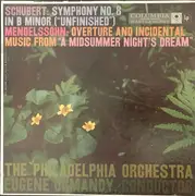 LP - Schubert / Mendelssohn - Symphony No. 8 In B Minor ('Unfinished') / Overture And Incidental Music From 'A Midsummer Night's Dream'