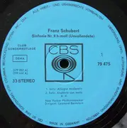 LP - Schubert / Mendelssohn-Bartholdy - 8. Sinfonie Unvollendete / Italienische 4. Sinfonie