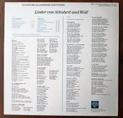 LP - Franz Schubert , Hugo Wolf - Lieder Von Schubert Und Wolf