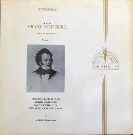 Schubert - Dances For Piano Volume V (Jacques Abram)