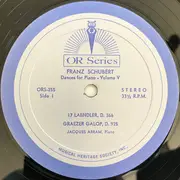 LP - Schubert - Dances For Piano Volume V (Jacques Abram)