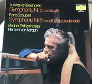 LP - Beethoven / Schubert - Berliner Philharmoniker (von Karajan) - Symphony Nr. 5 C-moll Op. 67 / Symphony Nr. 8 (Unvollendete) - Club-Sonderauflage