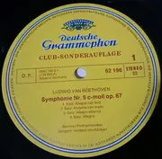 LP - Beethoven / Schubert - Berliner Philharmoniker (von Karajan) - Symphony Nr. 5 C-moll Op. 67 / Symphony Nr. 8 (Unvollendete) - Club-Sonderauflage