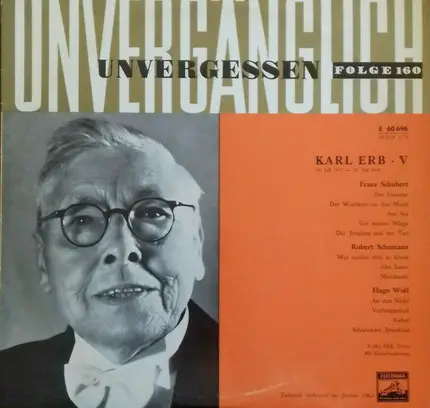 Schubert / Schumann / Wolf / Karl Erb - Karl Erb V