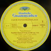 LP - Schubert / Schumann - Forellen-Quintett A-Dur D. 667 Op. 114 - Aus Den Waldszenen Op. 82