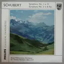 LP - Schubert - Beecham w/ Royal Philharmonic Orchestra - Symphony No. 1 In D / ~ No. 2 In B Flat - Flipback