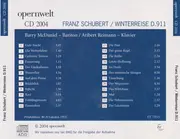 CD - Schubert - Winterreise D. 911