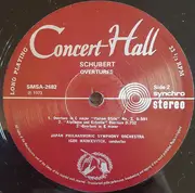 LP - Franz Schubert / Felix Mendelssohn-Bartholdy - Symphonie N°4 'Italienische' / Drei Ouvertüren