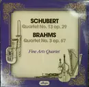 LP - Franz Schubert / Johannes Brahms - The Fine Arts Quartet - Quartet No. 13, Op. 29 / Quartet No. 3, Op. 67)