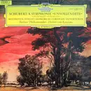 LP - Schubert , Ludwig van Beethoven / Berliner Philharmoniker,Karajan - Symphonie »Unvollendete« / Fidelio · Leonore III · Coriolan · Ouverturen - tulip rim