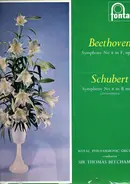 Franz Schubert / Ludwig van Beethoven , The Royal Philharmonic Orchestra , Sir Thomas Beecham - Symphony No. 8 In B Minor ('Unfinished') / Symphony No. 8 In F Major, Op. 93