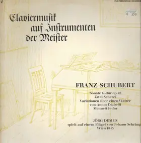 Franz Schubert - Sonate G-dur, Zwei Scherzi, Variationen , Menuett F-dur