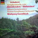 LP - Franz Schubert - Symphonien Nr.5 & 8 'Unvollendete' (Unfinished) Wiener Symphoniker, Wolfgang Sawallisch