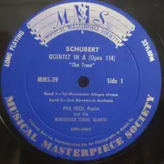 10'' - Schubert - Pina Pozzi / Streichquartett Winterthur - Forellen-Quintett, A-Dur, Opus 114