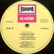 LP - Franz Schubert - Forellenquintett A-dur, Op. 114