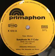 LP - Schubert - Siebte Symphonie In C-Dur