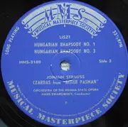 LP - Franz Liszt - Ungarische Rhapsodien Nr. 1, 2, 3 Und 6