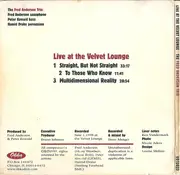 CD - Fred Anderson Trio - Live At The Velvet Lounge - Digisleeve