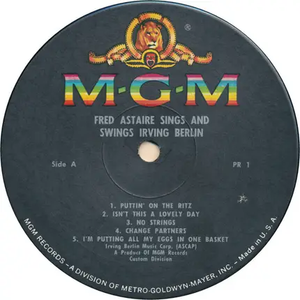 Fred Astaire - Fred Astaire Sings & Swings Irving Berlin