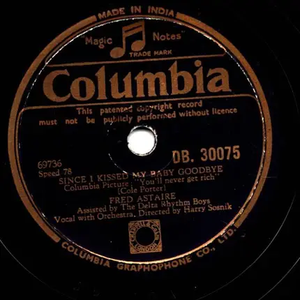 Fred Astaire - Since I Kissed My Baby Goodbye / The Wedding Cake-Walk