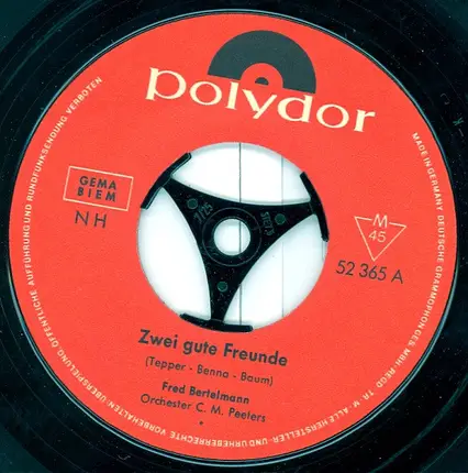 Fred Bertelmann - Zwei Gute Freunde / Souvenir Aus Berlin