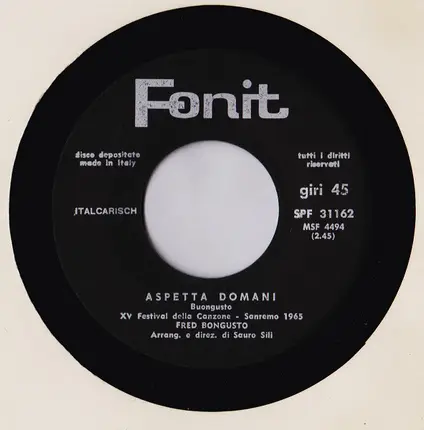 Fred Bongusto - Aspetta Domani