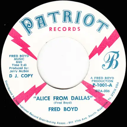 Fred Boyd - Alice From Dallas