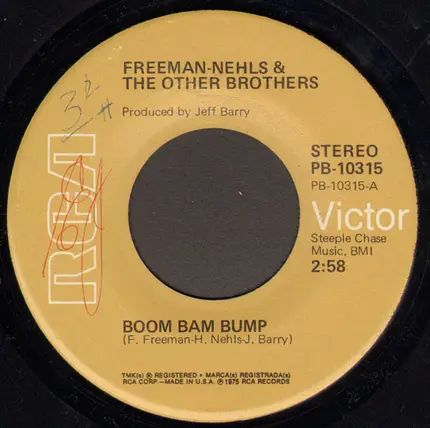 Fred Freeman - Harry Nehls & The Other Brothers - Boom Bam Bump