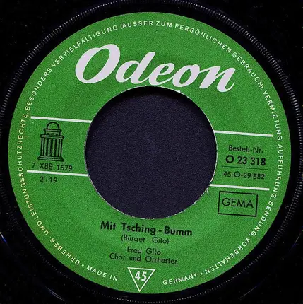 Fred Gito - Mit Tsching-Bumm / Stell Mir Ein Bier Hin
