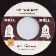 7inch Vinyl Single - Fred Grothers / Mark Warren - I'm Walkin' / Mama Look A Booboo (Shut Yuh Mouth - Go Away)
