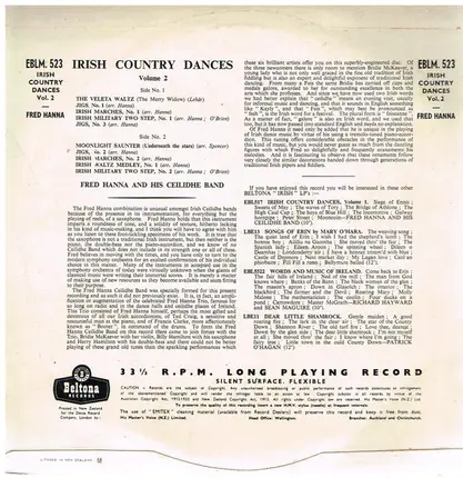 Fred Hanna And His Ceilidhe Band - Irish Country Dances Volume 2